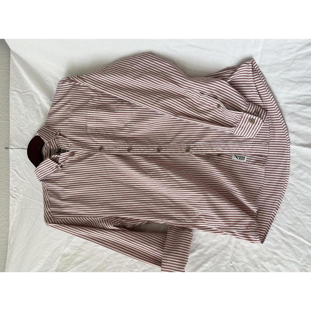Women's Long Sleeve Eddie Bauer Button-Down Striped Shirt